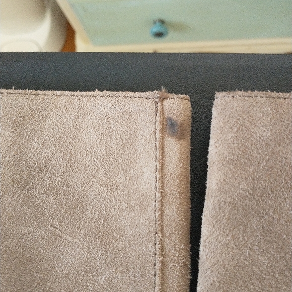 Franco Sarto Hidden Wedge tall boots, buckle, suede, sz 9 - Picture 2 of 12